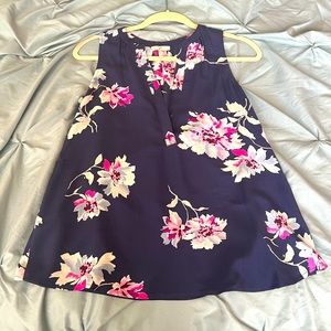 Joie Silk floral sleeveless blouse
